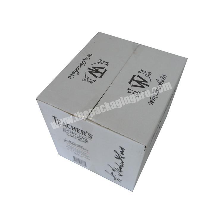 white wine cartoon box for four pack