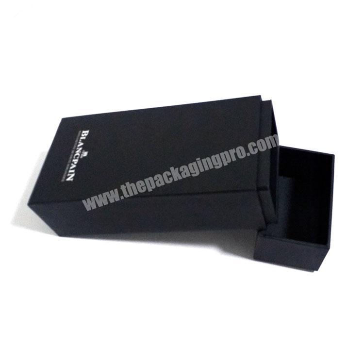 Whole Black Paper Box with White Logo for Perfume