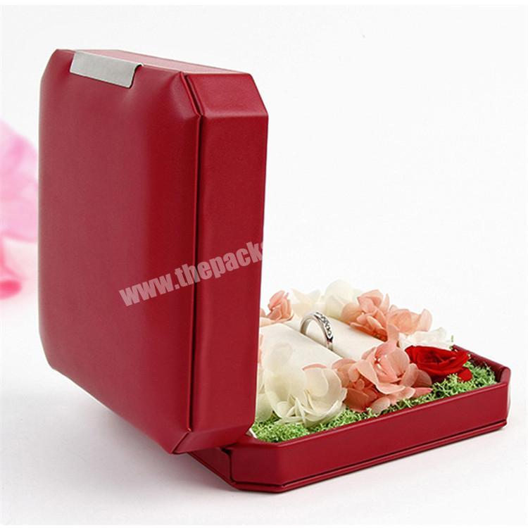 Wholesale Beautiful Custom Luxury soap flower box clear plastic flower box