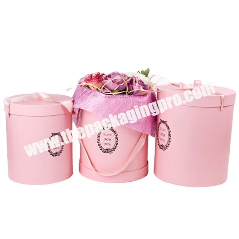 Wholesale beauty surprise cardboard round paper flower box