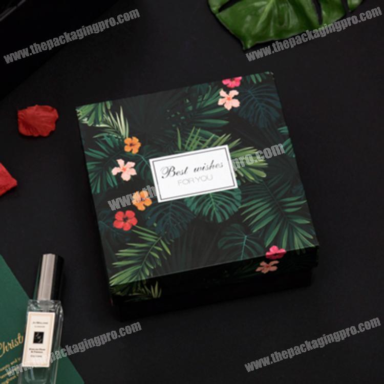 wholesale best price custom logo high end black gift box