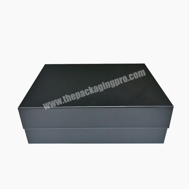 Wholesale black cardboard magnetic gift boxes