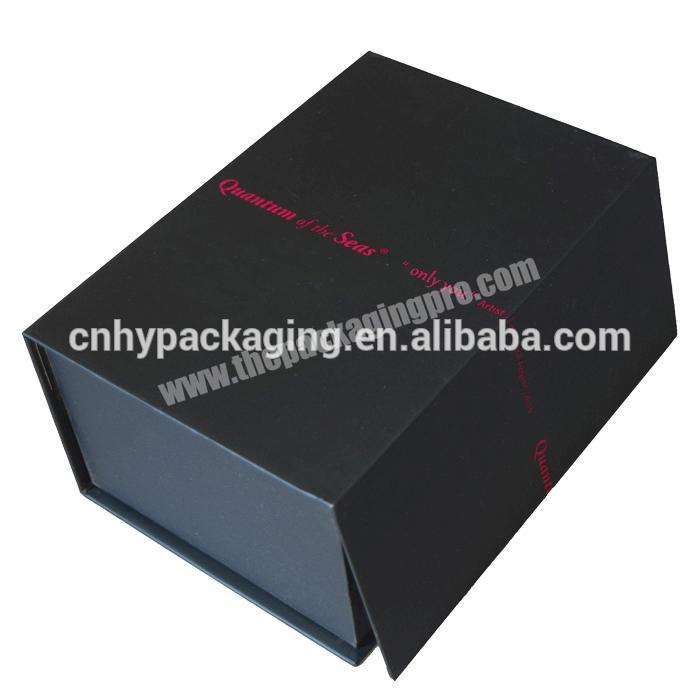 wholesale black custom packaging boxes design for gift