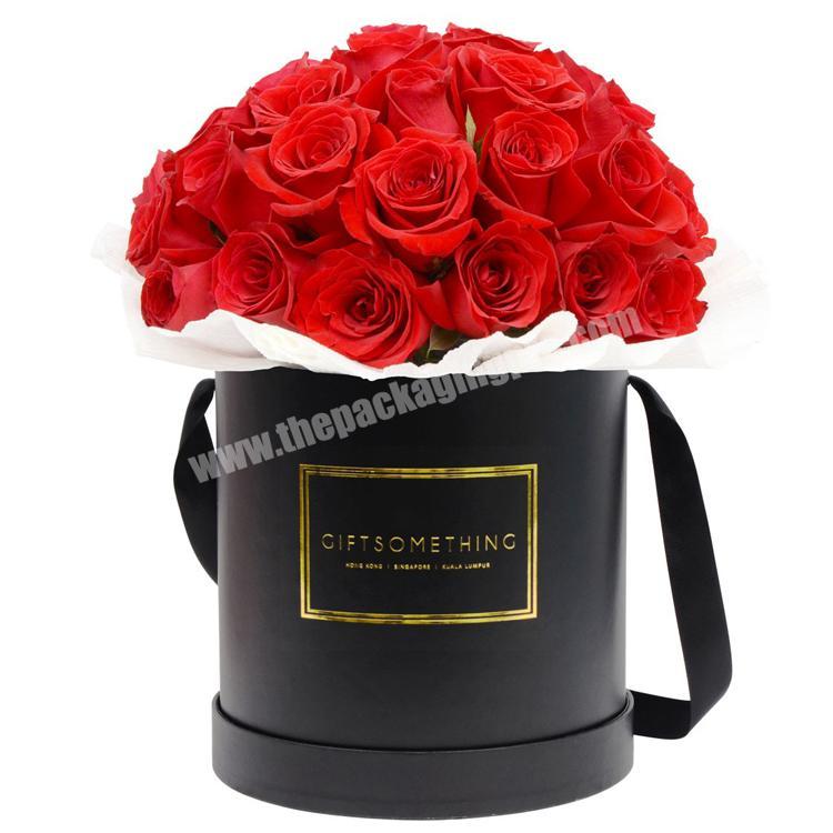 Wholesale Black Round Cylinder Rose Boxes Wholesale