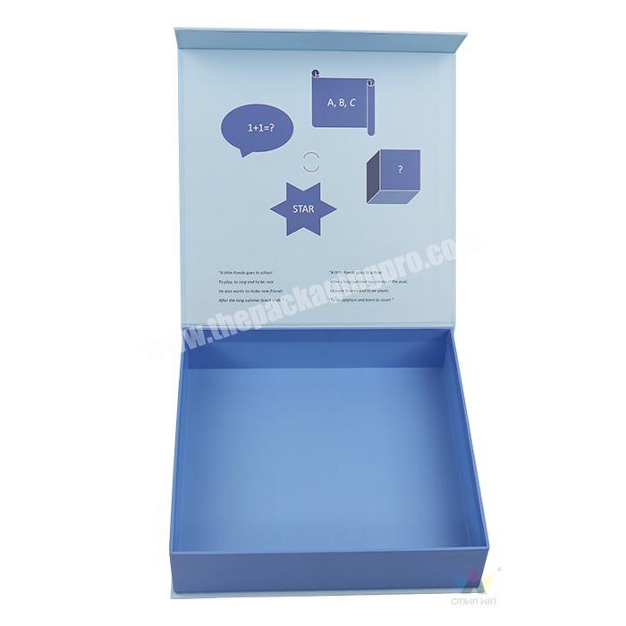 Wholesale Blue Baby Clothes Gift Boxes Set With Magnetic Closure Box For Clothes With Logo Cardboard Box Custom For Tshirts