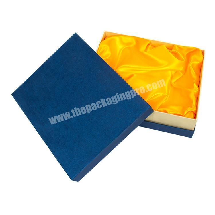 Wholesale Blue Rigid  Gift Packaging Boxes with Lids