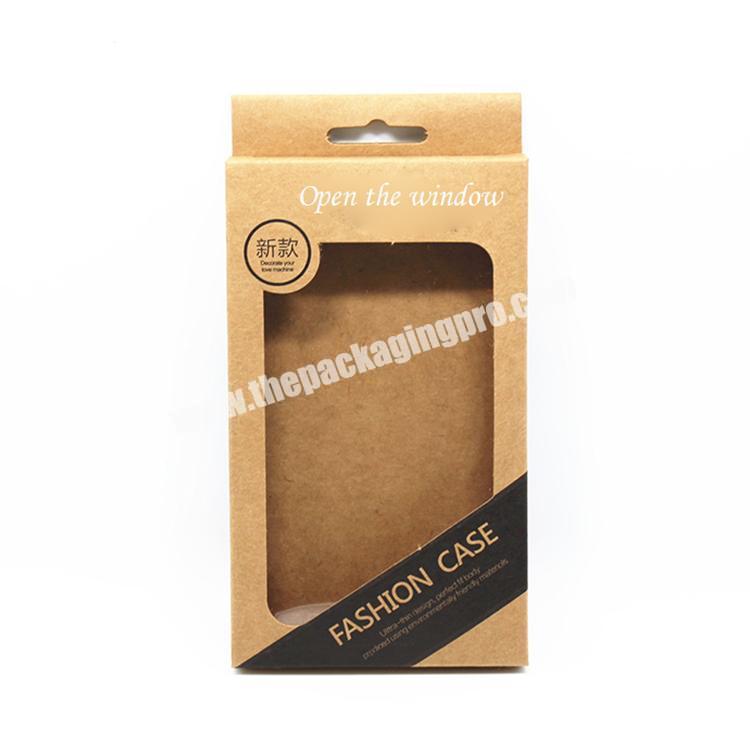 wholesale box paper packaging cheap kraft paper box with window