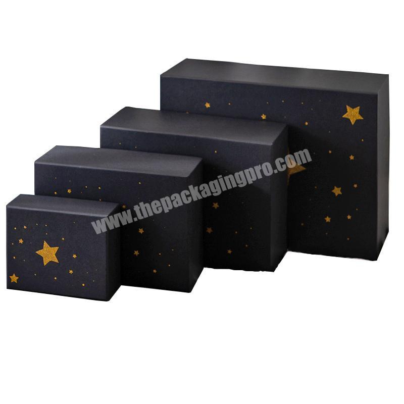 Wholesale card paper lid and base box clothes custom logo luxury cardboard packaging box