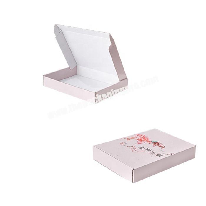 Wholesale cardboard corrugated paper packaging mailer box for clothing