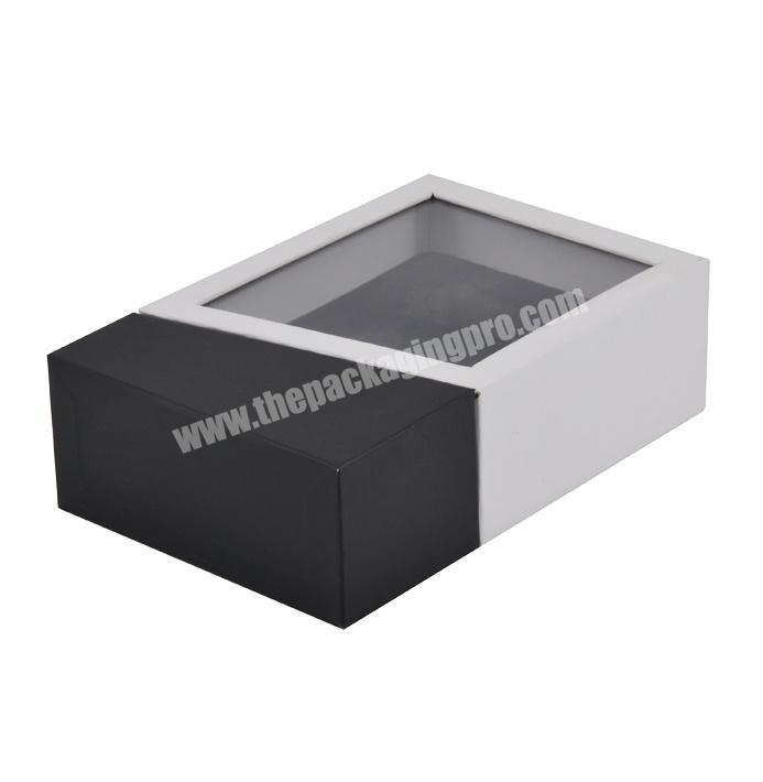 Wholesale Cardboard Display Drawer Gift Custom Size Packaging Box with Window