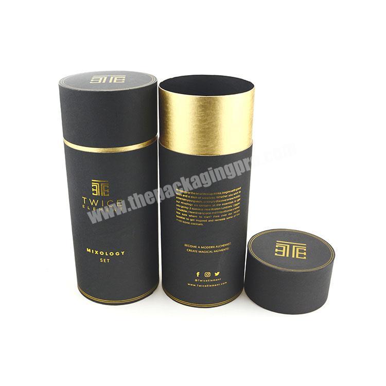 Wholesale cardboard paper round tube wine gift box paper tube packaging