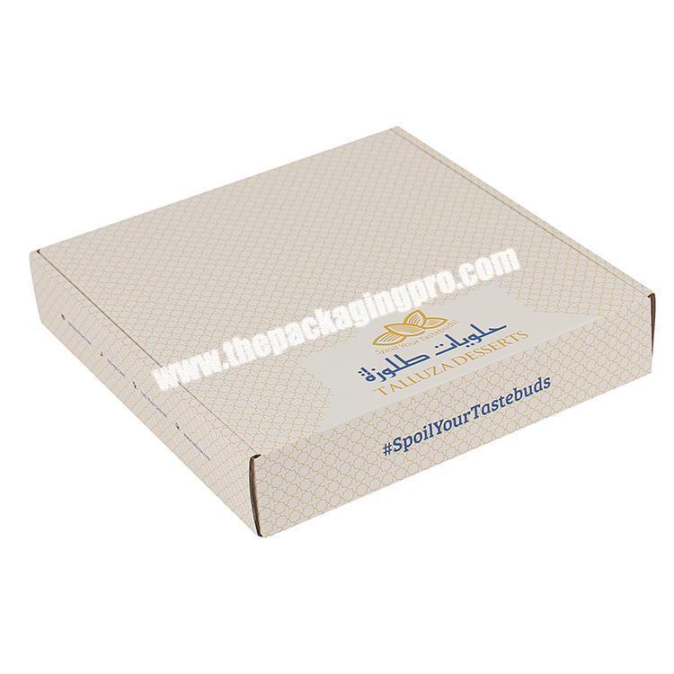 wholesale cheap corrugated packaging box for desserts