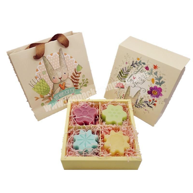 Wholesale Cheap Handmade Soap Custom Square Cardboard Kraft Paper Gift Box Soap