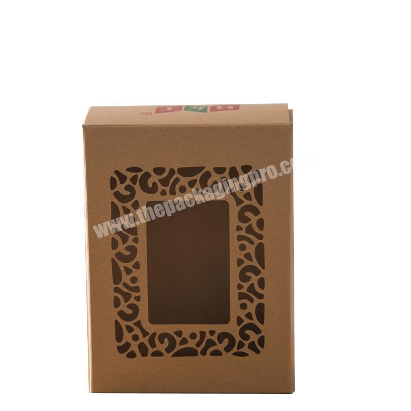 Wholesale Cheap Packing Kraft Paper Cake Candy Cookies Gift Box with Small Custom Logo