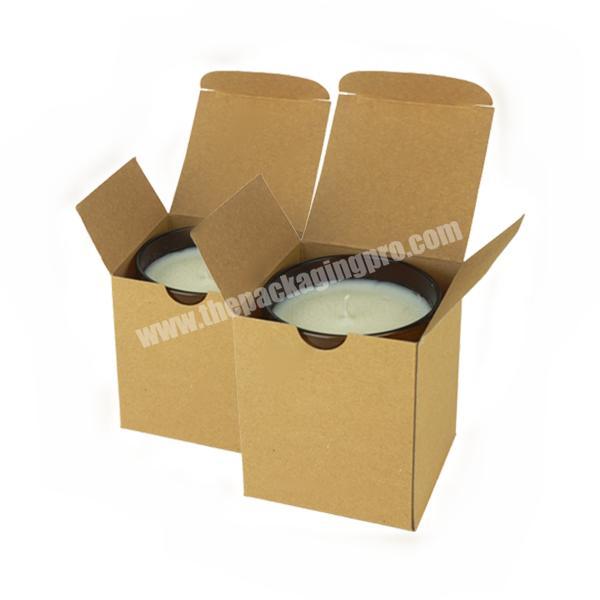 Wholesale cheap price custom logo kraft paper box candle boxes packaging