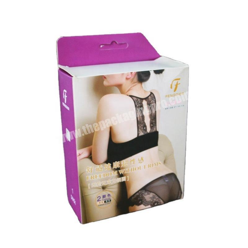 Wholesale cheap price custom printed underwear lingerie packing box