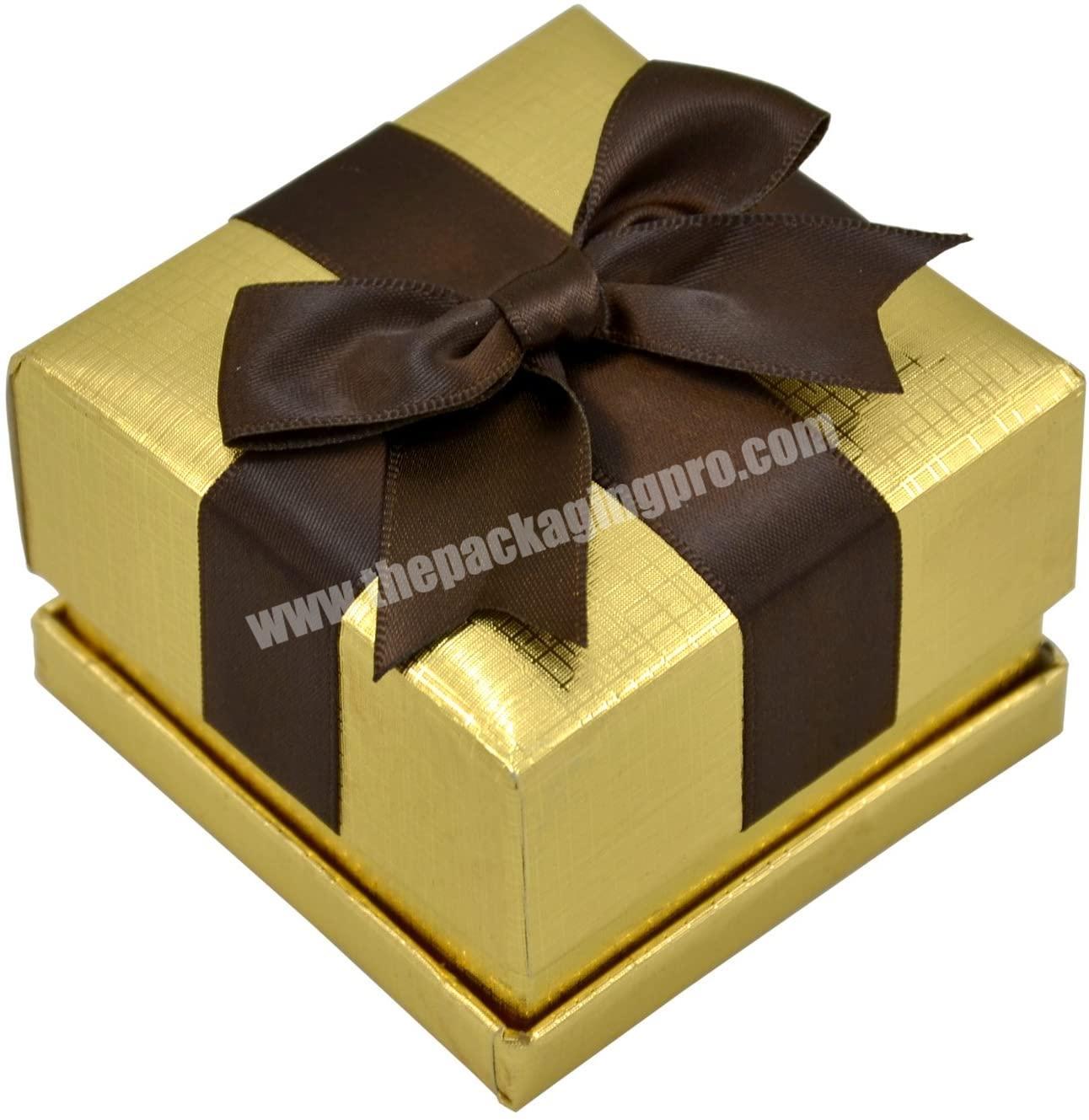 Wholesale cheap price mini gold gift box