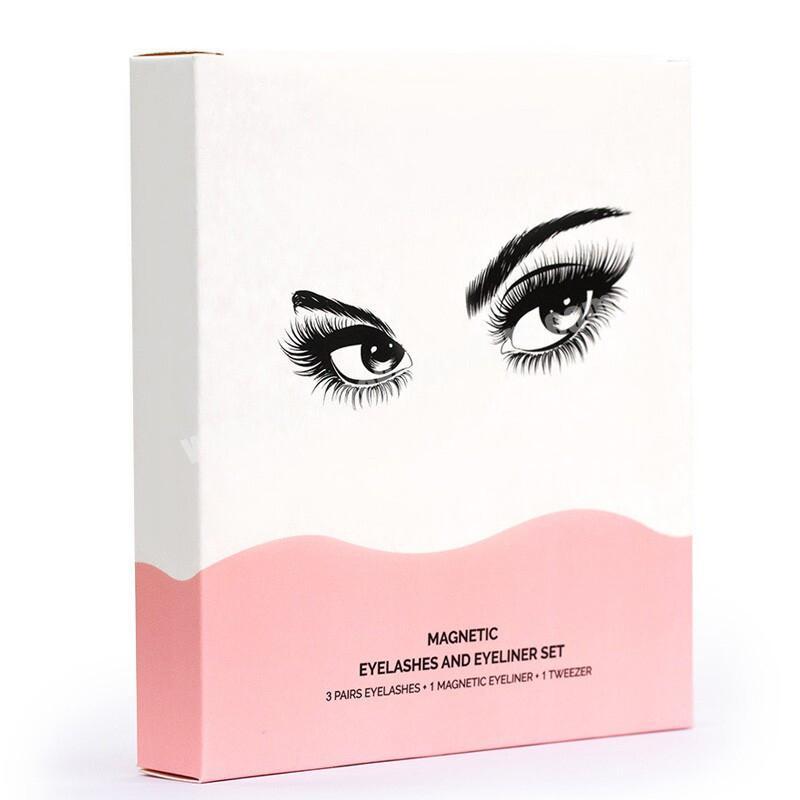 Wholesale Cheapest Foldable Custom Logo Printed Eyelash Packaging Box with Insert