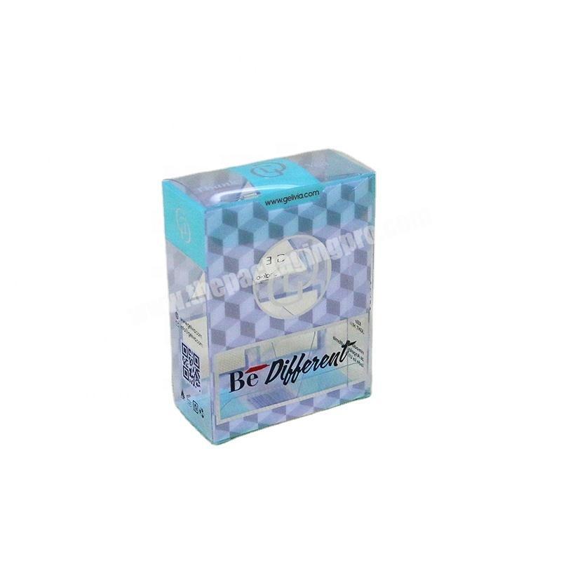 Wholesale clear PVC cosmetic nail polish packaging box