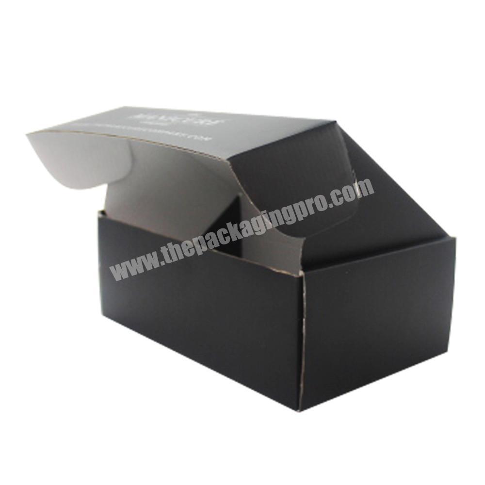 Wholesale Clothing Black E Flute Corrugated Cardboard Carton Shipping Mailing Box