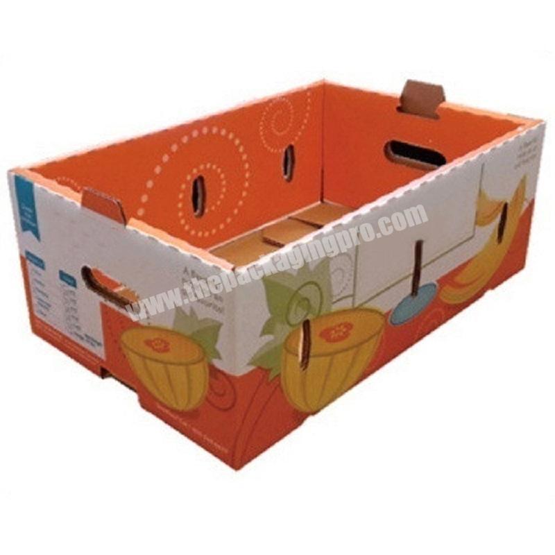 Wholesale Color Printing Corrugated Cardboard Carton Paper Vegetable Fruit Packing Gift Mailer Box