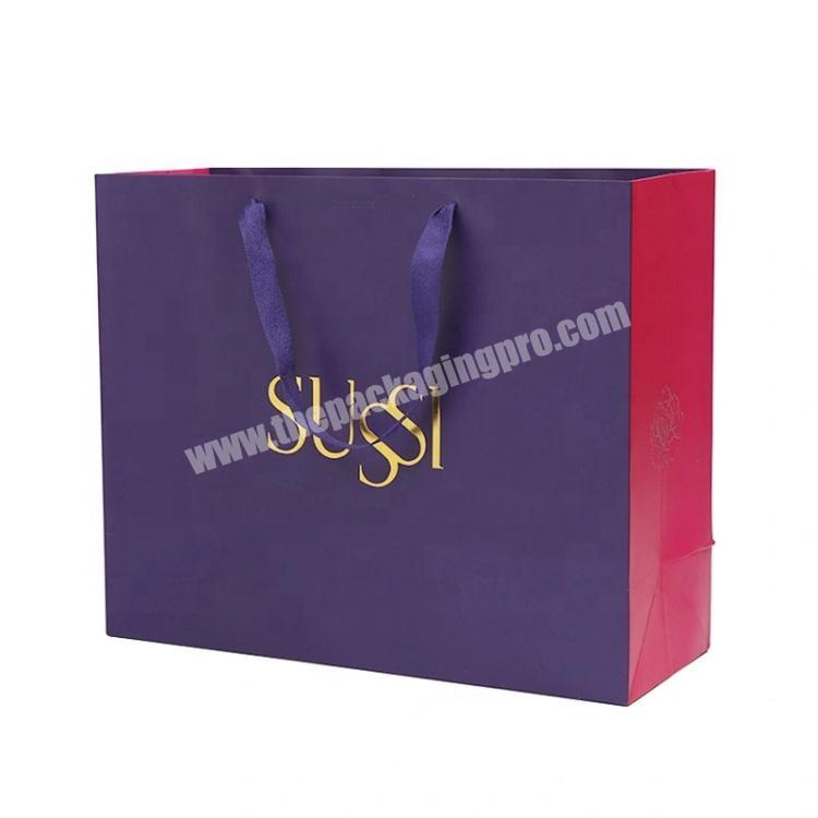 Wholesale Cosmetic Promotion Cheap Price Custom High Quality Full Color Matte Laminated Branded Paper Bag with Logo Printed