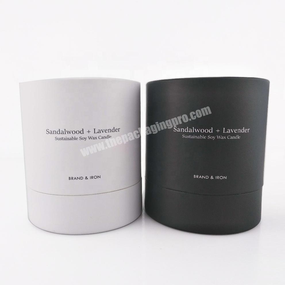 Wholesale Creative Cylinder Paper tube Box Packaging for Candles