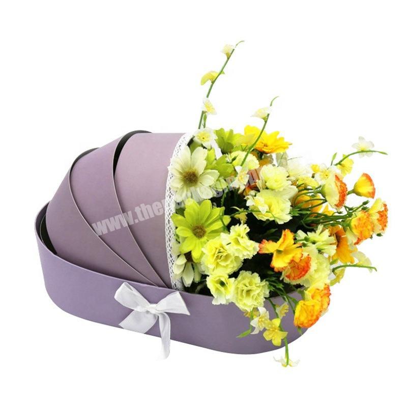 Wholesale Custom Baby Cradle Shaped Irregular Paper Gift Flower Packaging Box