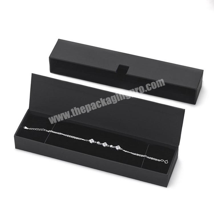 Wholesale Custom Black Bracelet Jewelry Book Shape Gift Box
