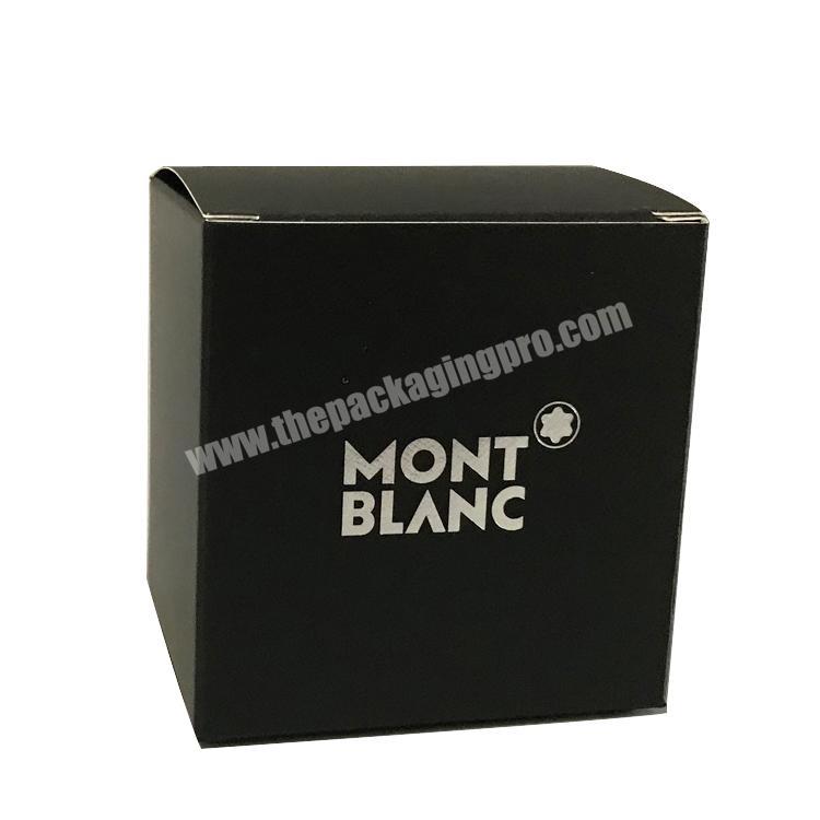 Wholesale Custom Black Paper Packaging Boxes With Logo Luxury Foldable Printing paper Packing Square Small Paper Box