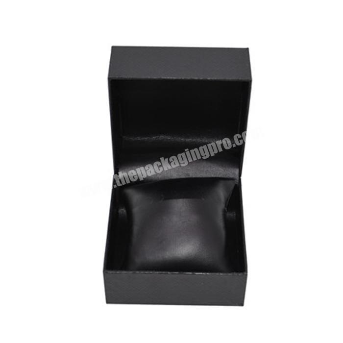 Wholesale custom black wood magnetic closure packaging luxury watch gift box