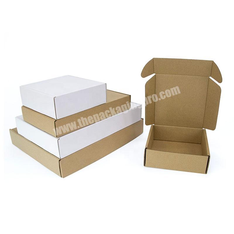 Wholesale Custom Brown Corrugated Paper Gift Beaty Products Shipping Boxes For Online Shopping