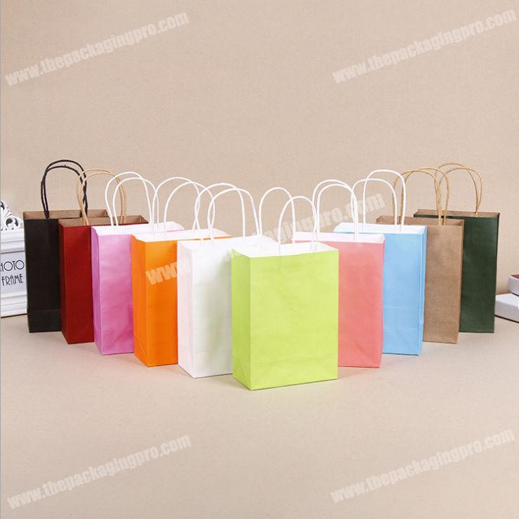 Wholesale custom candy colorful kraft paper bag