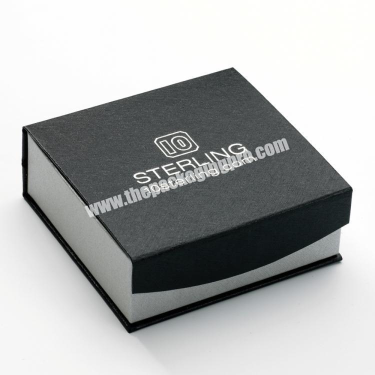 Wholesale Custom Cardboard Black Packaging Magnetic Gift Box