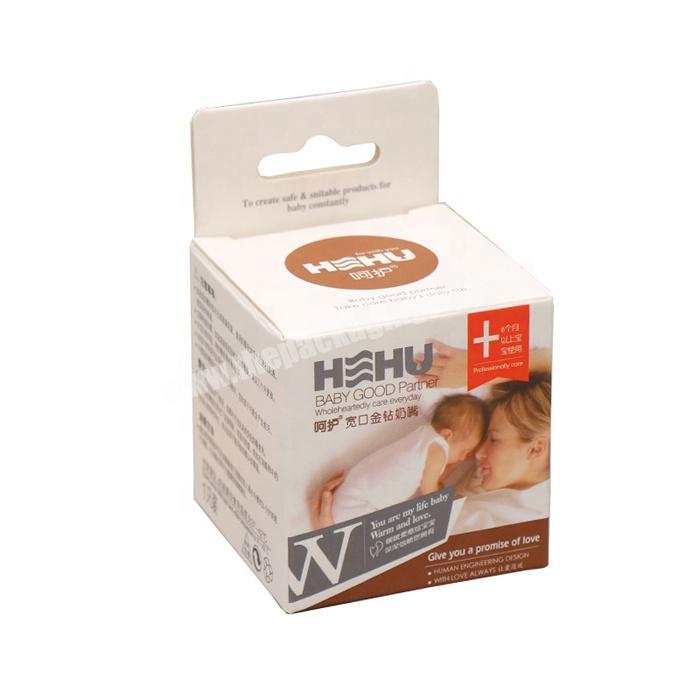 Wholesale custom cardboard nipple paper packaging box with handle