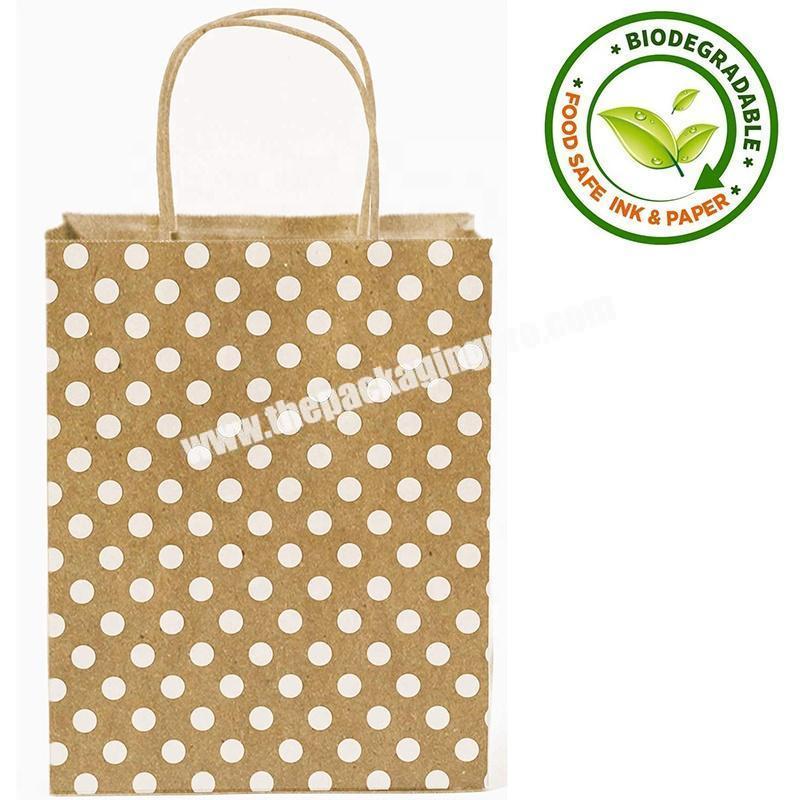 Wholesale Custom Clothing Food Kraft Paper Tote Packaging Shopping Bag Kraft Paper Gift Bag
