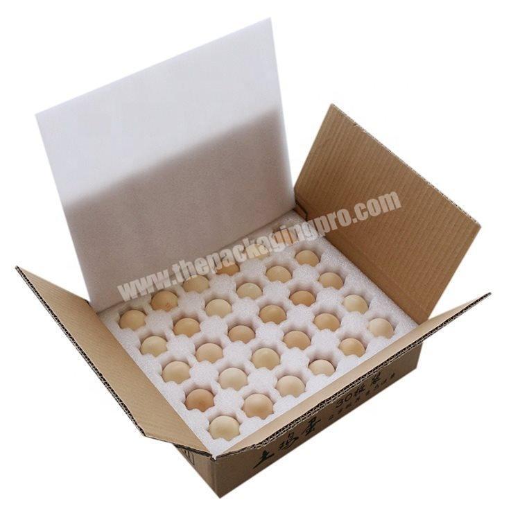 Wholesale custom corrugated paper Packaging Egg Storage Box