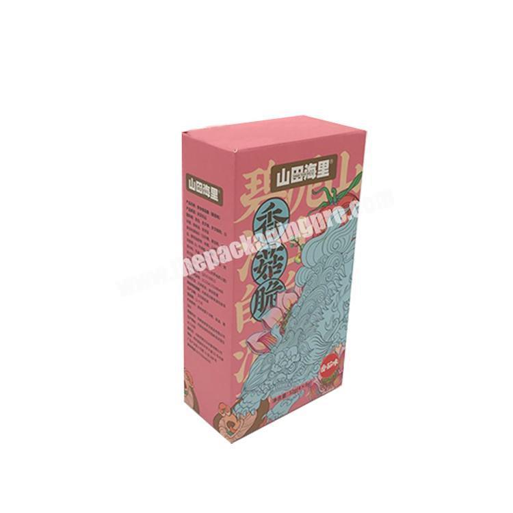 Wholesale Custom Design Printed color food packaging boxes