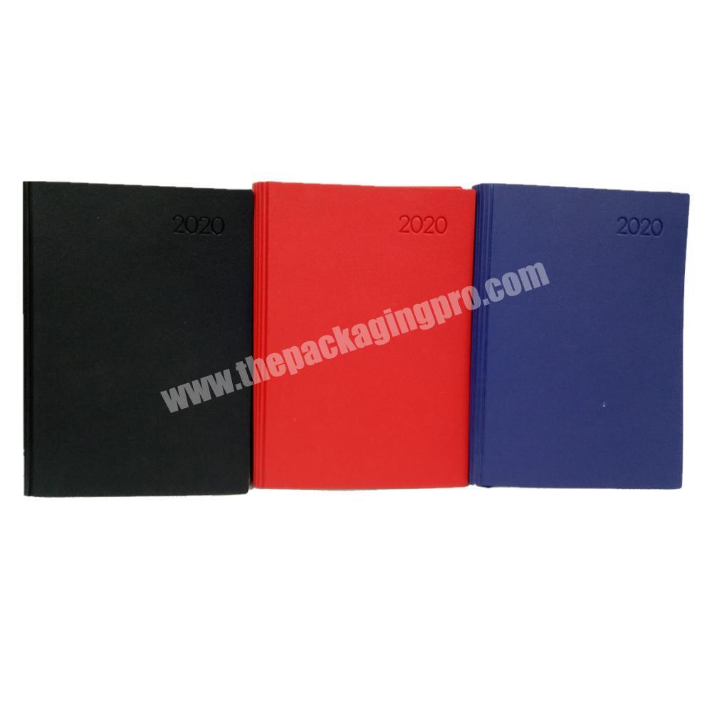 Wholesale custom diary leather cover notebook happy planner  printing journal