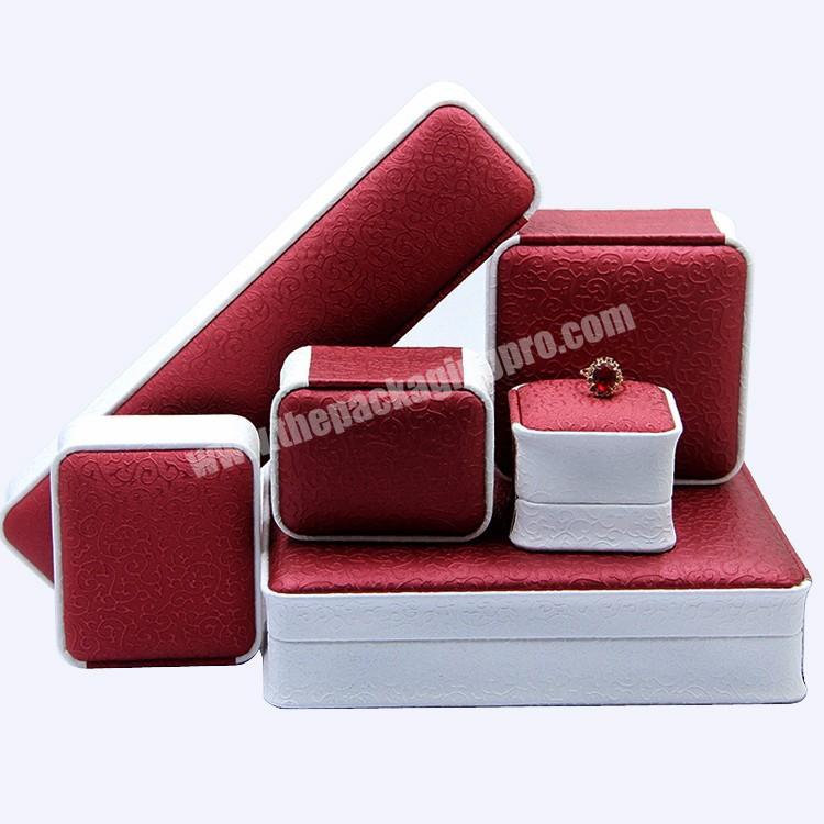 Wholesale custom earring bangle bracelet necklace ring gift packaging jewelry box with logo