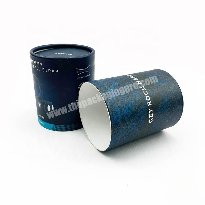 Wholesale custom ECO friendly paper printed cylinder paper box with lid