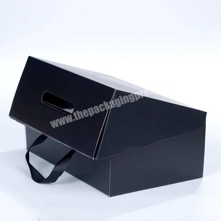 Wholesale Custom Foldable White Corrugated Cardboard Mailer Shipping Box With Black Color Printing