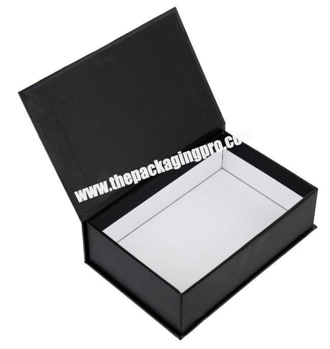 Wholesale Custom Folding Black Paper Flat Packing Luxury Magnetic Gift Box