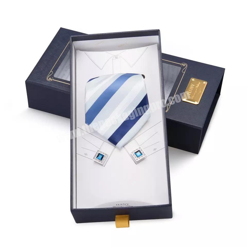 Wholesale Custom gift paper necktie packaging bow tie box