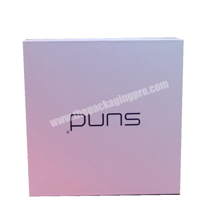 Wholesale custom gift paper packaging box with lift off lid