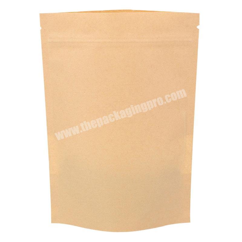 Wholesale custom kraft paper food grade packaging bags