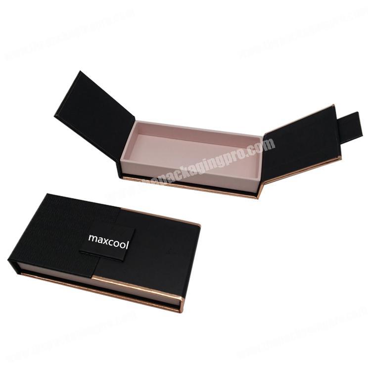 Wholesale custom logo black mink  eyelash extension packaging boxes
