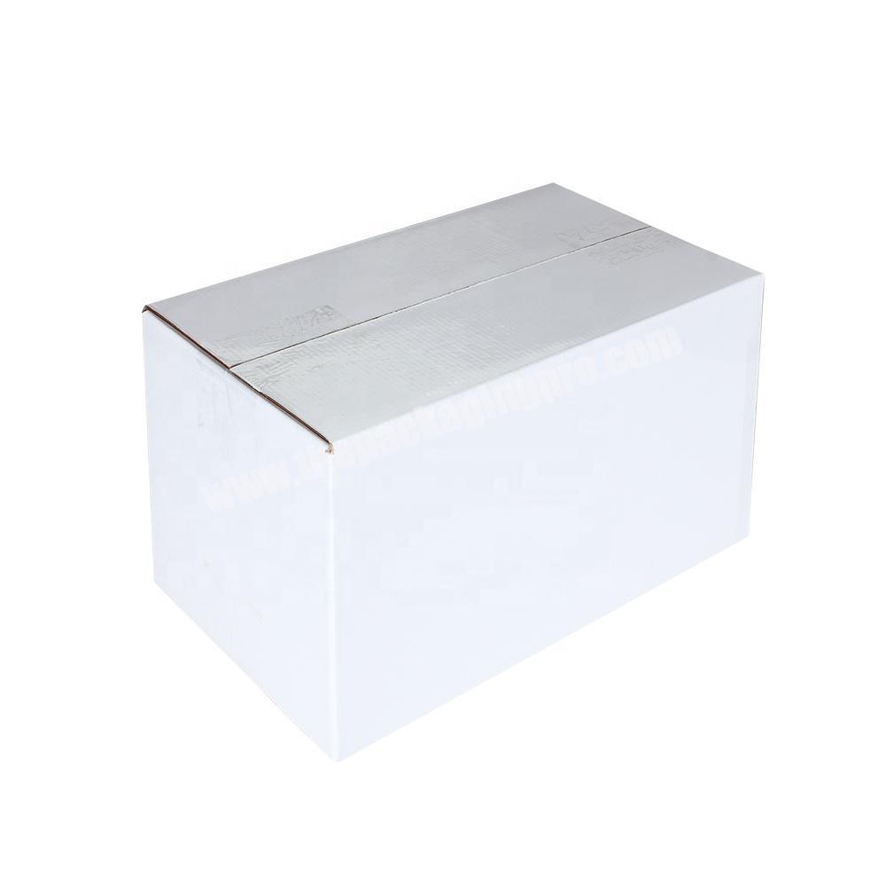 Wholesale Custom Logo Forest Packing  Waxed White  Cardboard Carton Corrugated Box