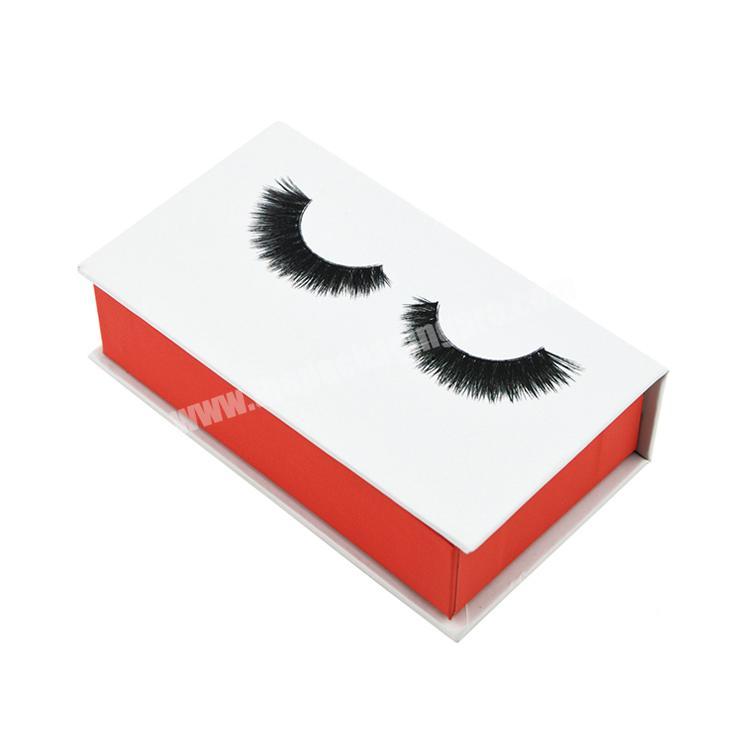 wholesale custom logo hard paper cardboard eyelash gift boxes