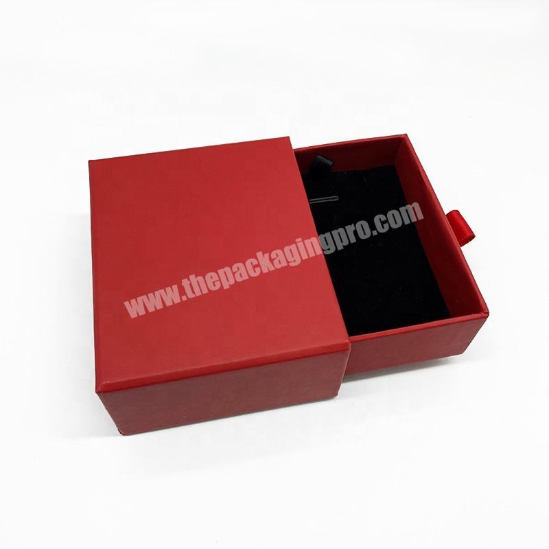 Wholesale Custom Logo Jewelry Packaging Paper Drawer Gift Box With Foam